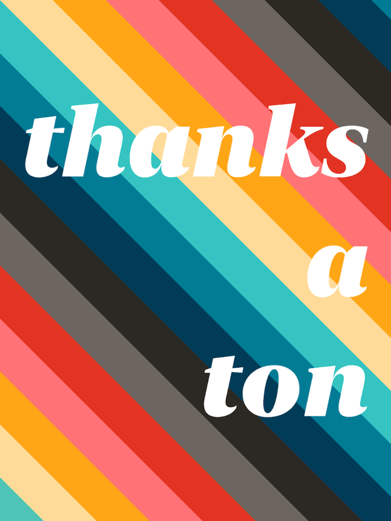 Rainbow Thank You