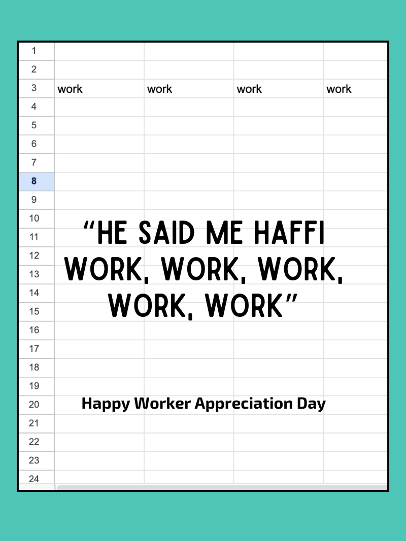 Work, Work, Work