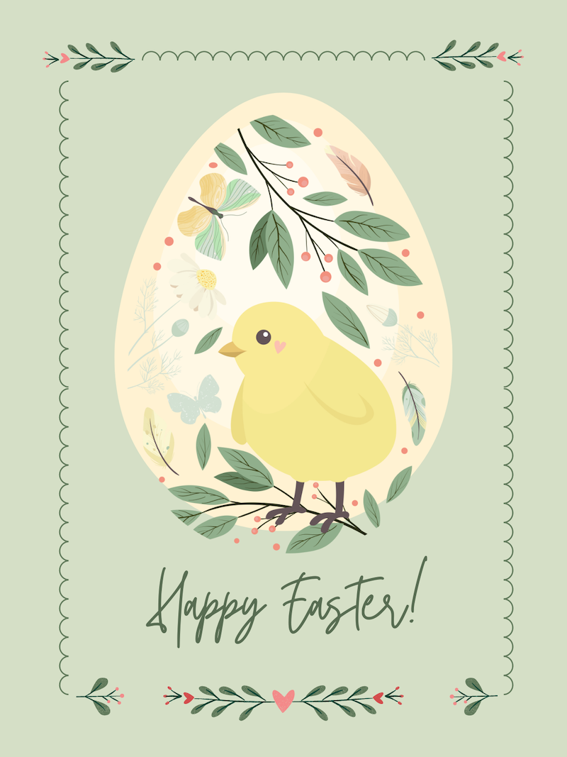 Happy Easter Chick