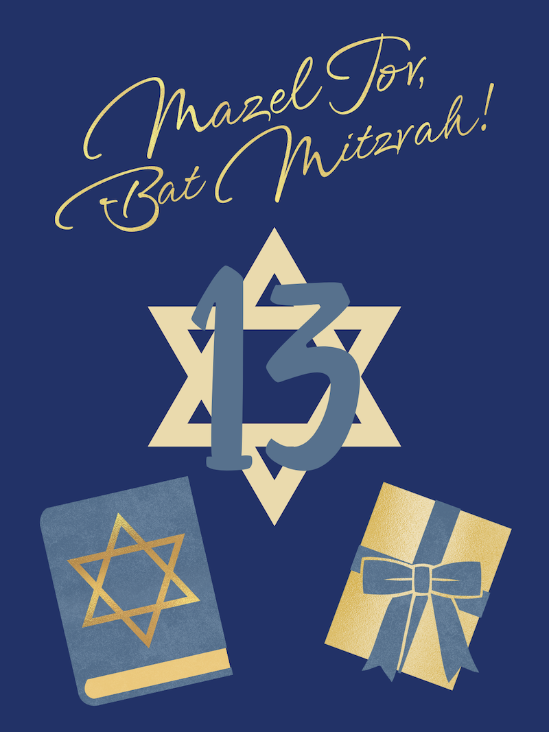 Mazel Tov, Bat Mitzvah