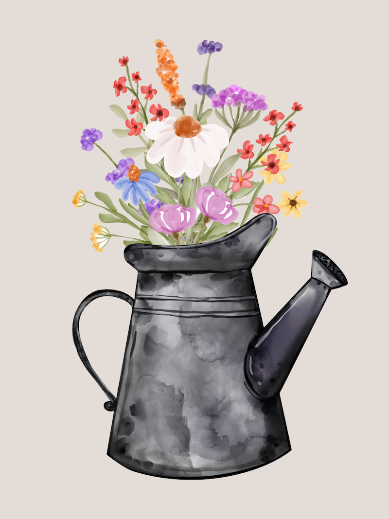 Watering Can Bouquet
