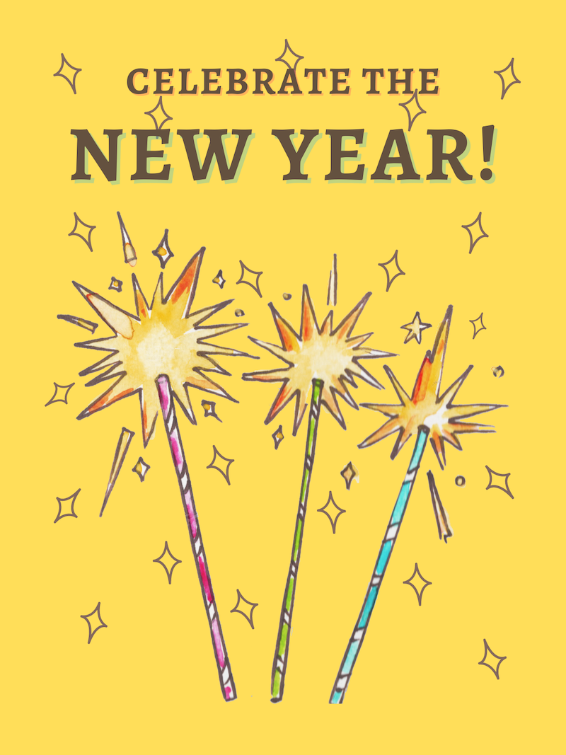 Celebrate the New Year - Sparklers (Light)
