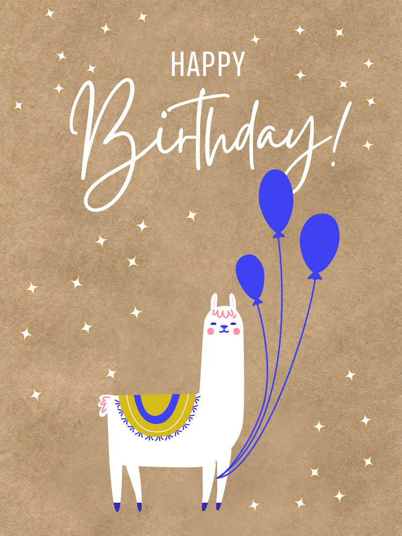 Birthday Llama
