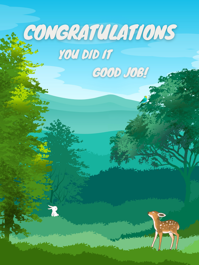 You Did It!