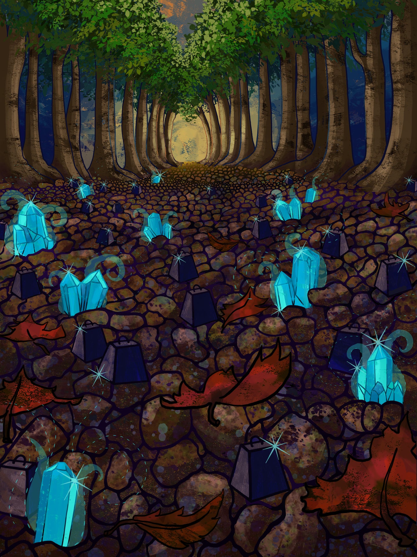 Enchanted Mineral Forest