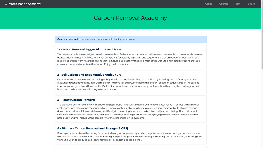 Carbon Removal Academy