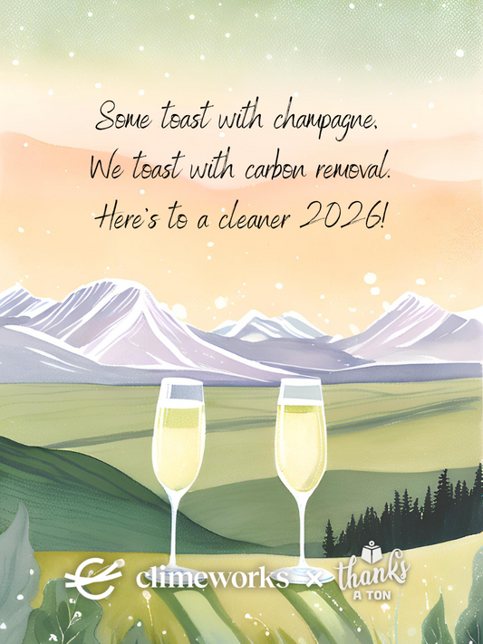 New Year Toast With Carbon Removal