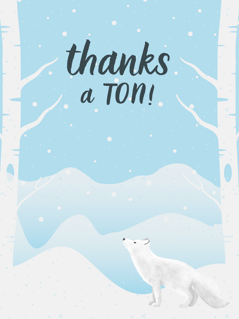 Thanks a Ton Arctic Fox