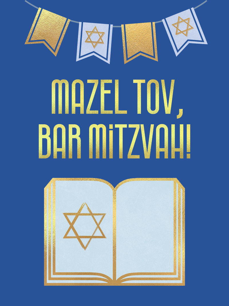 Mazel Tov, Bar Mitzvah