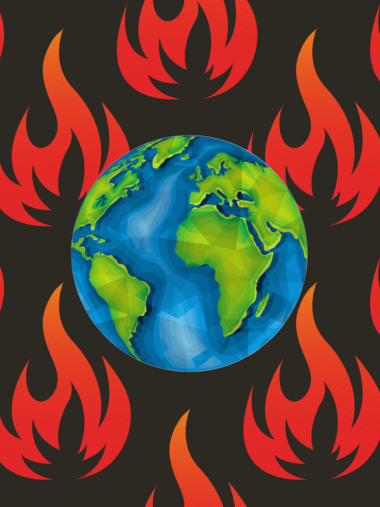 Climate Anxiety Earth on Fire